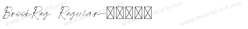 BrookReg Regular字体转换